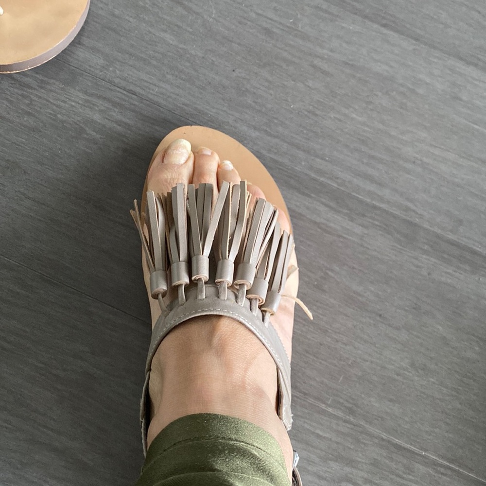 COPY - Rebecca Minkoff sandals with fringes in the front